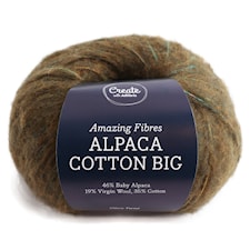 Adlibris Alpaca Cotton Big 50 g, Olive Twist A678
