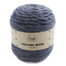 Felting Wool 100 g Denim Blue A123 Adlibris