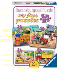 Construction Site Animals Pussel 2/4/6/8 bitar, Ravensburger