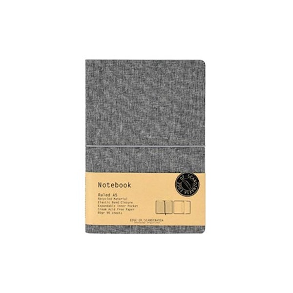 EOS Notebook A5 linjerad, Grå