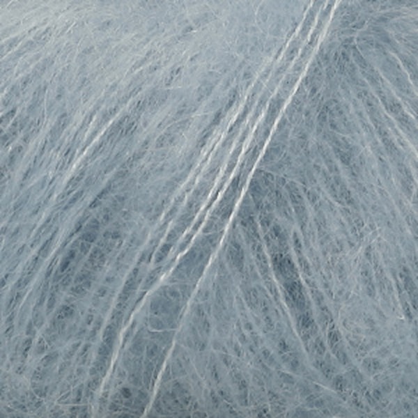 Drops Kid-Silk Garn Mohair Silke 25 g gråblå 08
