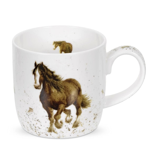 Royal Worcester WD Häst Mugg 31 cl Vit