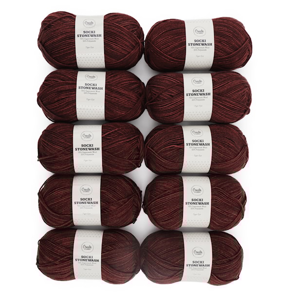 10 kpl Adlibris Socki Stonewash 100g Tiger Eye B126