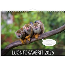 Seinäkalenteri 2026 Luontokaverit 250x176 mm Burde