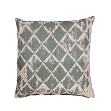 Day home Little Ikat Kuddfodral 100% Linne, Mönstrad 50x50 cm Grön/Gammelrosa