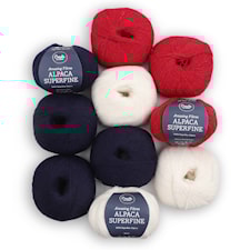 Adlibris Alpaca Superfine Garn 50g Norway 10-pack