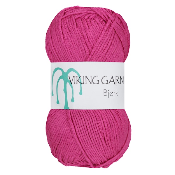 Bjørk 50 g Cerise 563 Viking Garn