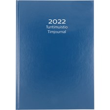 Kalenteri Tuntimuistio sininen keinonahka 2022 Burde