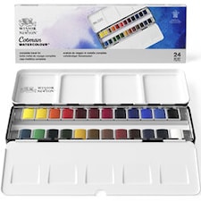 Akvarellivärit Cotman Metallirasia 24 1/2 nappia Winsor & Newton