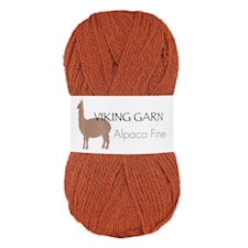 Alpaca Fine 50 g poltettu oranssi Viking Garn