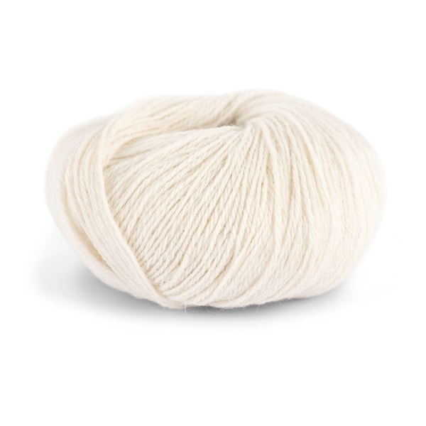 Knit At Home Superfine Alpaca Merino Garn Ullmix 50 g Hvit 105