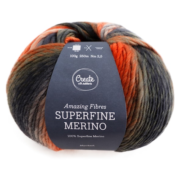 Adlibris Superfine Merino 100g Marrakech B143