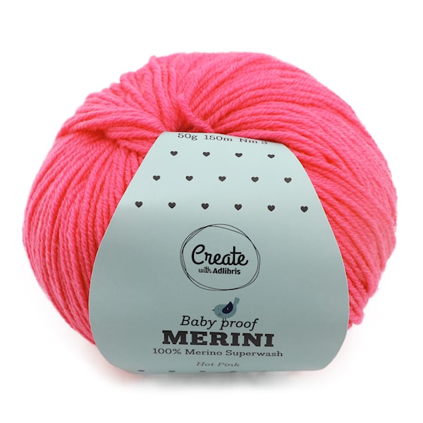 Adlibris, Merini, 50 g, Hot Pink A356