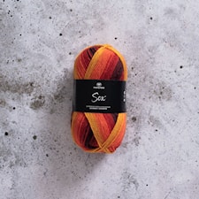 Sox Maxi Multi Lanka Villasekoitus 150 g Punamulti Svarta Fåret