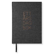 1-Års dagbok A5 Transparent Black Paperstyle