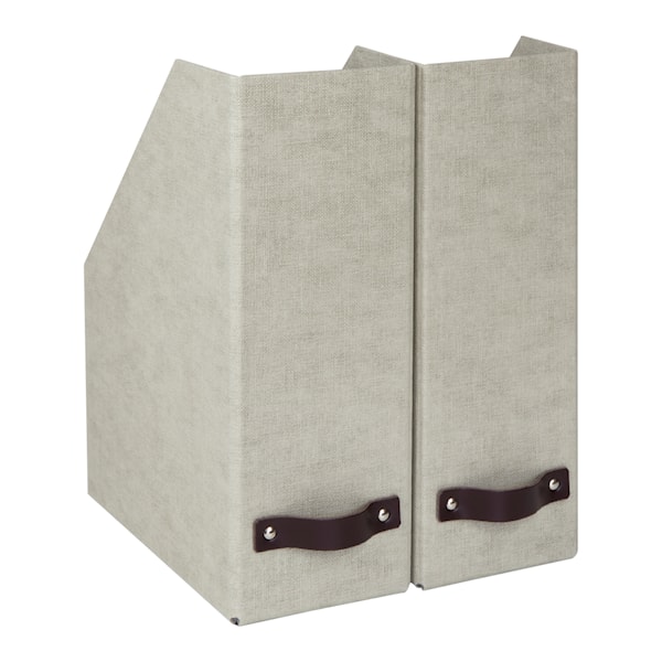 Tidsskriftssamlare 2-pack William linen Bigso