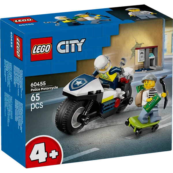 Skurkejakt med motorsykkelpolitiet LEGO® City (60455)