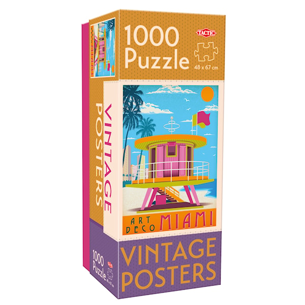 Pussel 1000 Bitar Vintage Miami, Tactic
