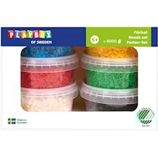 Strykpärlor Basfärger till pärlplattor 6000-pack Playbox
