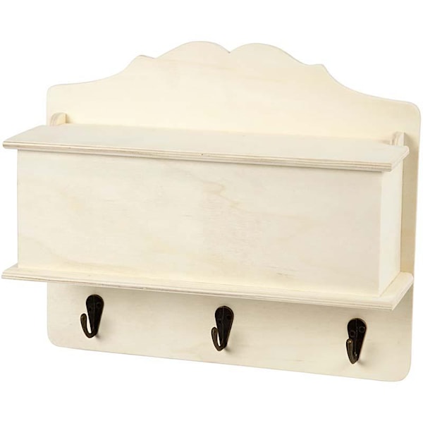 Knaggrekke, 30x10 cm, H: 26 cm, kryssfiner, 1stk.