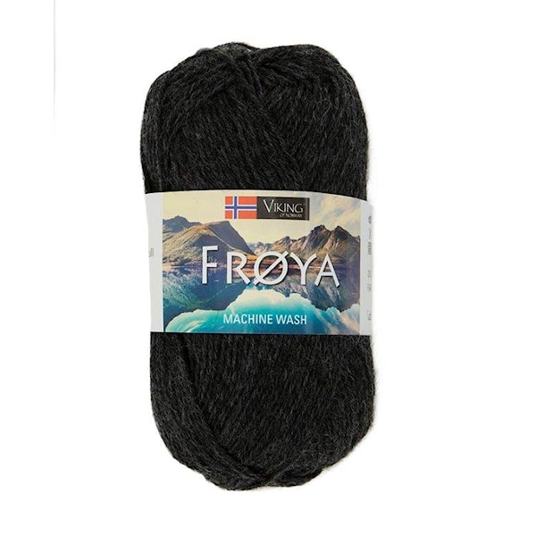 Viking of Norway Froya Garn Ullmix 50g Koksgrå 227