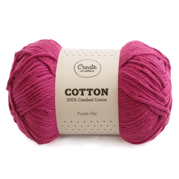 Adlibris Cotton 8/9 lanka 100g Purple Sky A095