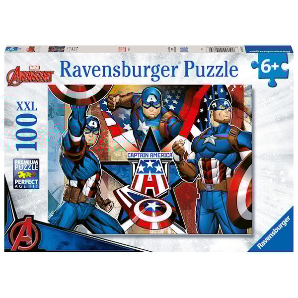 Puslespill 100 Marvel Captain America
