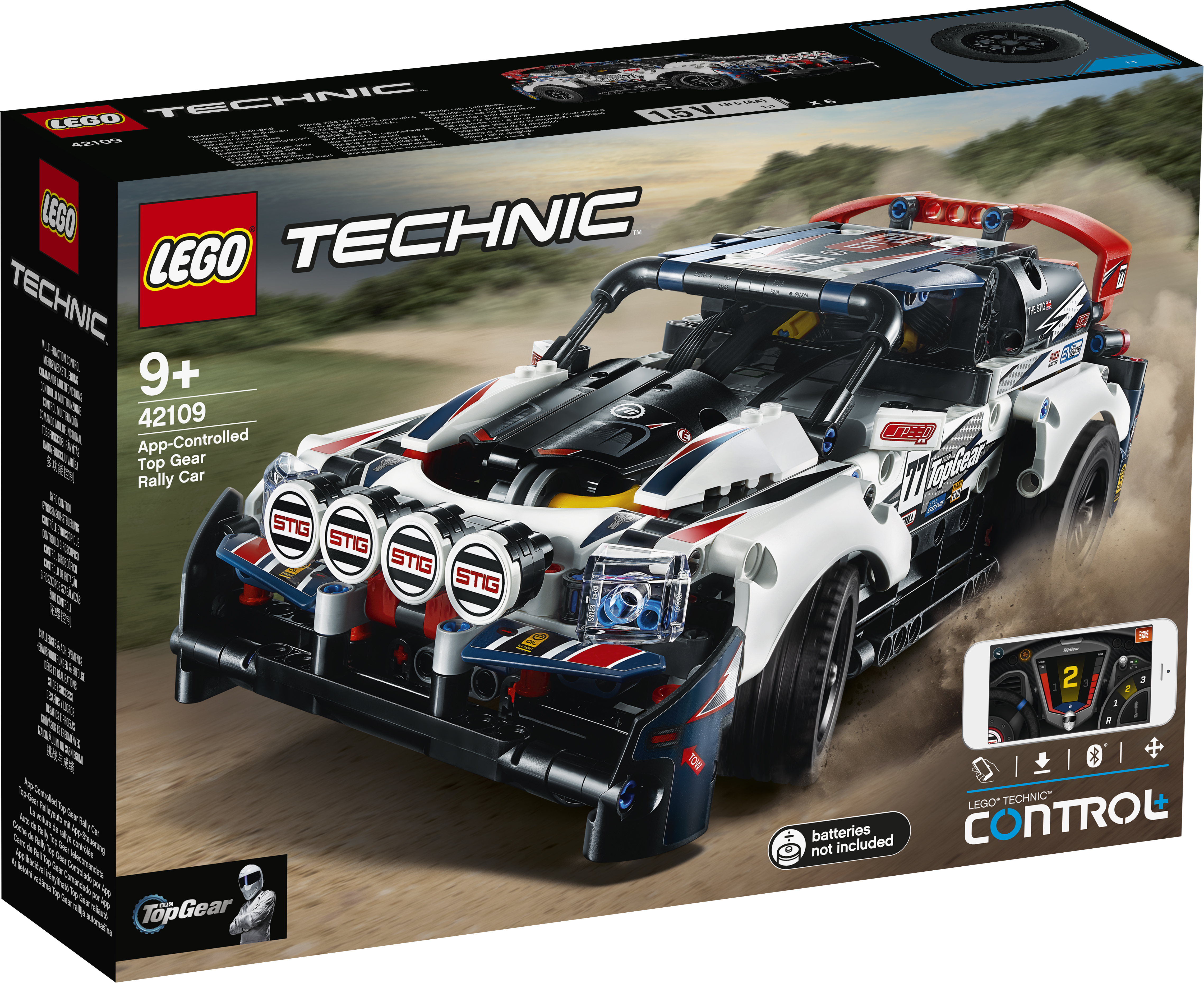 Sovelluksella ohjattava Top Gear -ralliauto, LEGO Technic (42109)