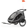 Cykelvagn Dryk Duo Grey, Hauck