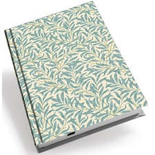 Anteckningsbok Hardcover A5 William Morris Modern Willow Bough Turkos Linjerad