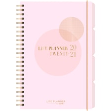 Kalender 20-21 Burde Life Planner, Pink, A5
