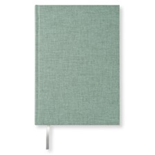 Anteckningsbok A5 Misty Green Textil 256 blanka sidor Paperstyle