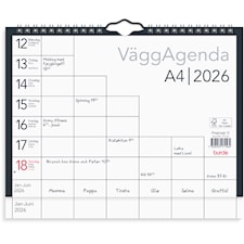 Väggkalender 2026 A4 Väggagenda Burde