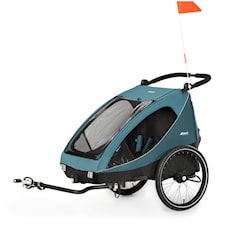 Cykelvagn Dryk Duo Petrol, Hauck