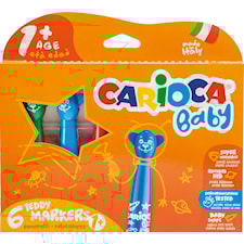 Nallepennor tusch 6-pack från 1 år 6-pack Kärnan