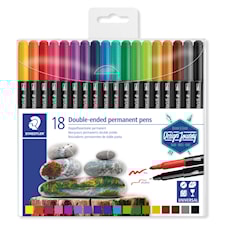 Permanent tusj Dobbel spiss Design Journey 18 stk Staedtler