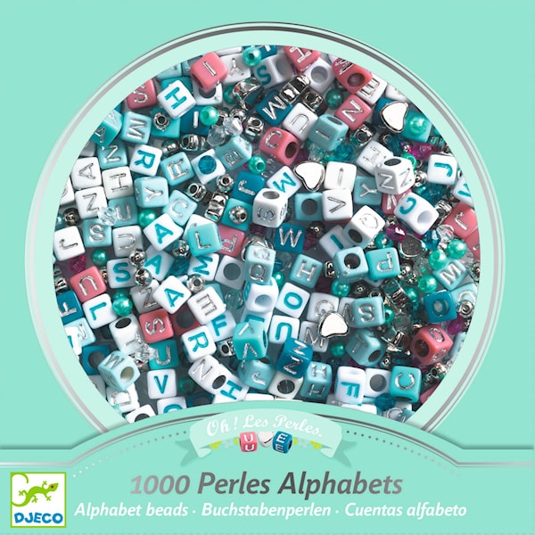 Djeco Abeceles Beads - Sølv (DJ00030) (DJ00030)