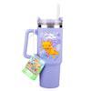Minecraft Lila 900 ml Isolerad Mugg med Sugrör, Paladone