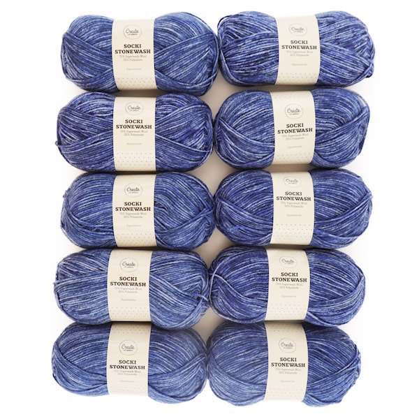 10 kpl Adlibris Socki Stonewash 100g Aquamarine B118