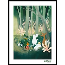 Mumin Poster Skattjakt i skogen 50x70 cm