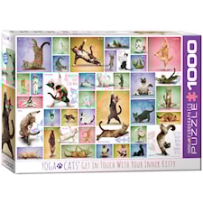 Yoga Cats, Pussel, 1000 bitar, Eurographics