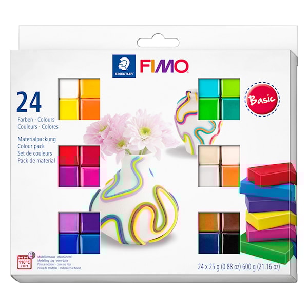 Soft Colour 24 stk. Basisfarger FIMO