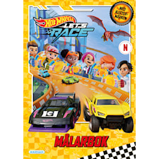 Målarbok Hot Wheels med klistermärken Kärnan