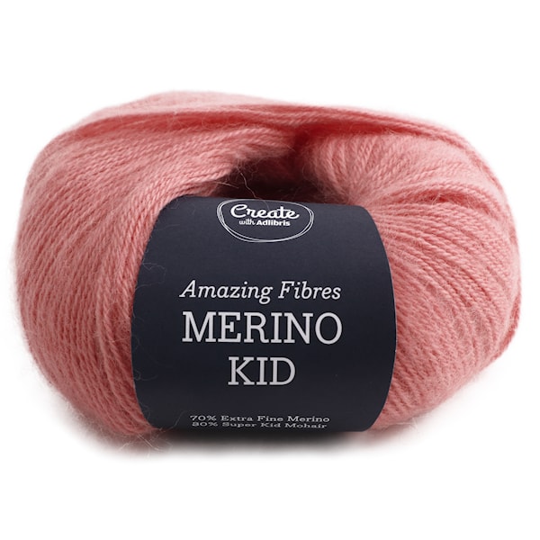 Adlibris Merino Kid 50g Peony Pink A496