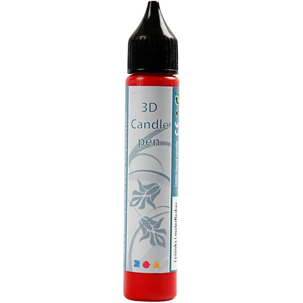 Kynttiläkynä, 25 ml, punainen