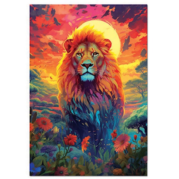 Pussel Majestic Lion Stare 500 bitar, Educa