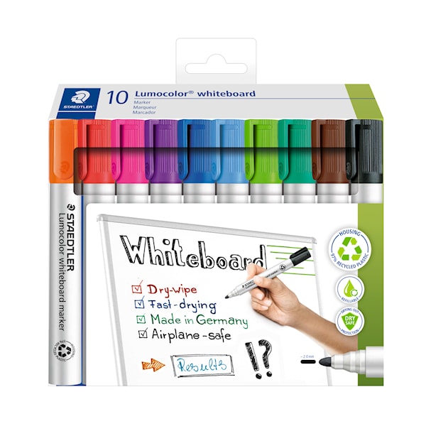 Lumocolor Whiteboardmarkers 10-pack Staedtler