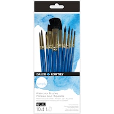 Penslar Akvarell med Korta Handtag 10-pack Daler-Rowney