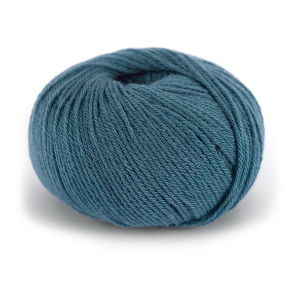 Dale Garn Pure Eco Baby Wool Økologisk Ull 50 g Denimblå 1315