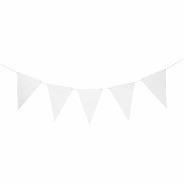 Flagg, H: 20 cm, B: 14,5 cm, 300 g, hvit, 10 stk./ 1 pk.